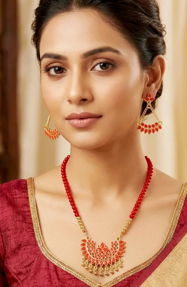 BG_GOLD_Assamese_Traditional_Copper_Based__Red_Junbiri_Moni_Tassel_Jewellery
