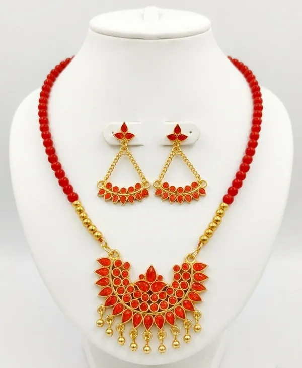 BG_GOLD_Assamese_Traditional_Copper_Based__Red_Junbiri_Moni_Tassel_Jewellery