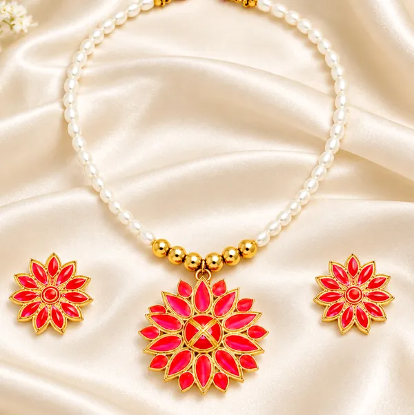 BG_GOLD_Assamese_Traditional_Copper_Based_Pink_Ful_Ball__Jewellery_Set