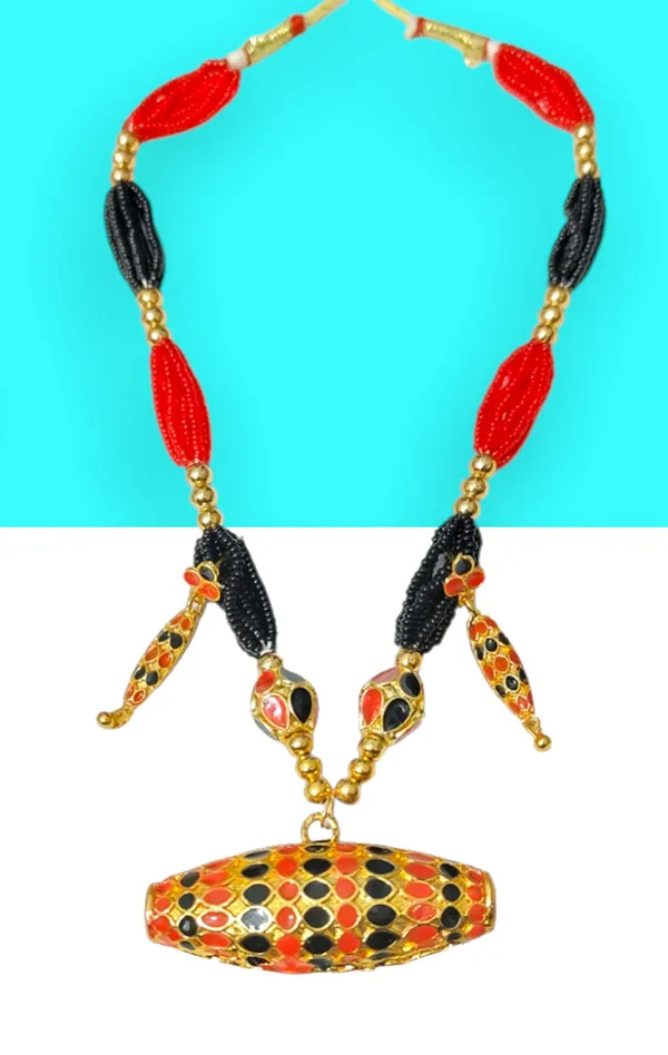 Assamese_Traditional_Copper_Based_Red_Black_Dholbiri_Monimala_Jewellery_Set