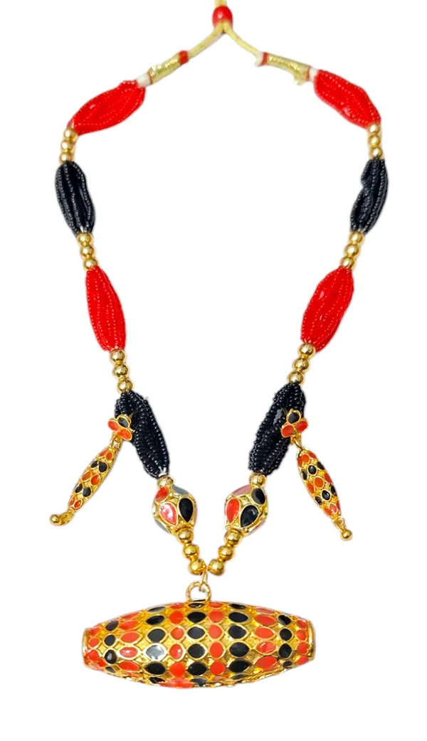 Assamese_Traditional_Copper_Based_Red_Black_Dholbiri_Monimala_Jewellery_Set