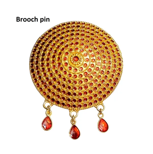 Assamese_Traditional_Copper_Based_Red_Brooch_Pin
