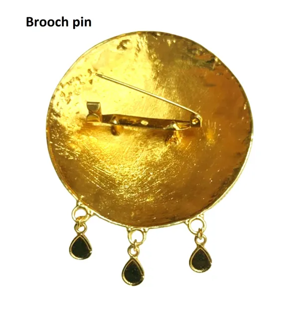 Assamese_Traditional_Copper_Based_Red_Brooch_Pin