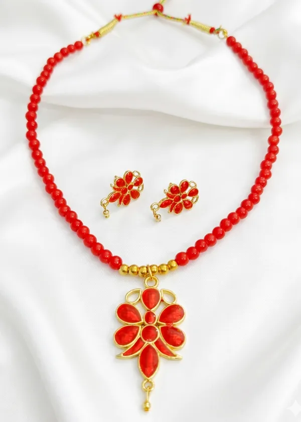 BG_GOLD_Assamese_Traditional_Copper_Based_Red_Butterfly_Moni_Tassel_Jewellery_Set