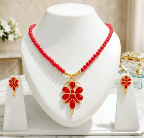 BG_GOLD_Assamese_Traditional_Copper_Based_Red_Butterfly_Moni_Tassel_Jewellery_Set