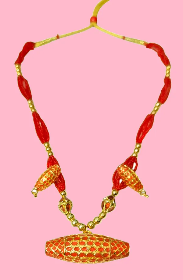 Assamese_Traditional_Copper_Based_Red_Dholbiri_Monimala_Jewellery_Set