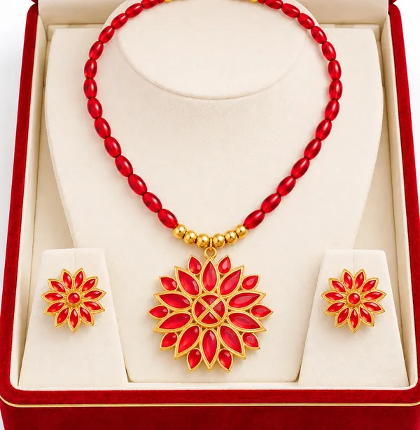 BG_GOLD_Assamese_Traditional_Copper_Based_Red_Ful_Ball__Jewellery_Set
