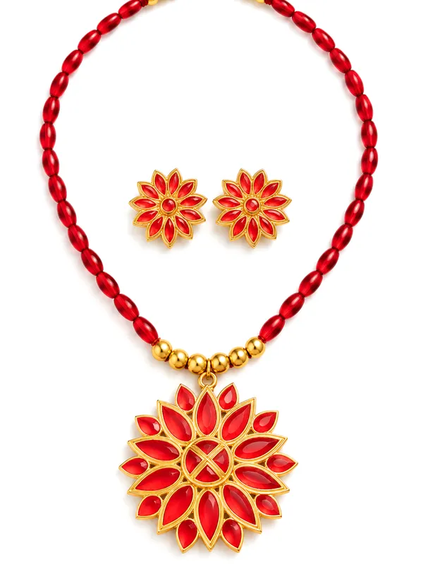 BG_GOLD_Assamese_Traditional_Copper_Based_Red_Ful_Ball__Jewellery_Set