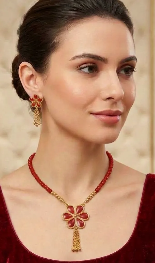 BG_GOLD_Assamese_Traditional_Copper_Based_Red_Ful_Chain_Moni_Tassel_Jewellery_Set