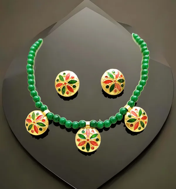 Assamese_Traditional_Copper_Based_Red_Green_Meenakari_Golpata_Set