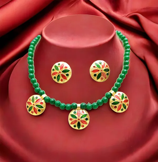 Assamese_Traditional_Copper_Based_Red_Green_Meenakari_Golpata_Set