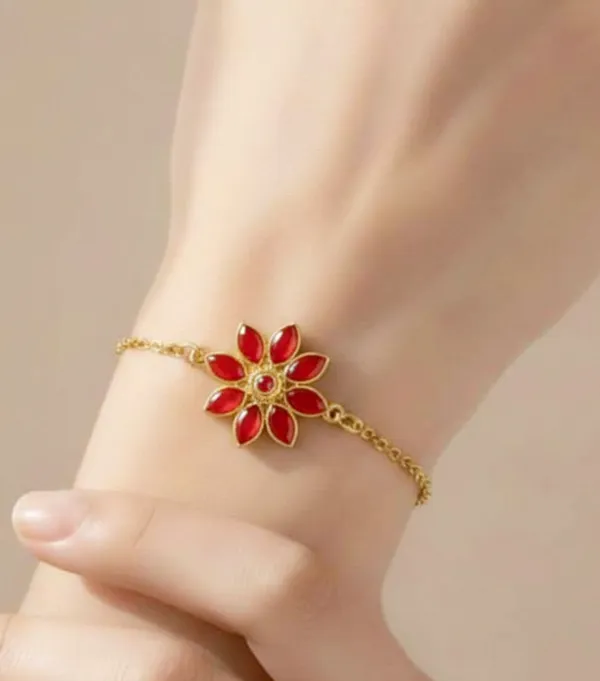 BG_GOLD_Assamese_Traditional_Copper_Based_Red_Meenakari_Bracelet_
