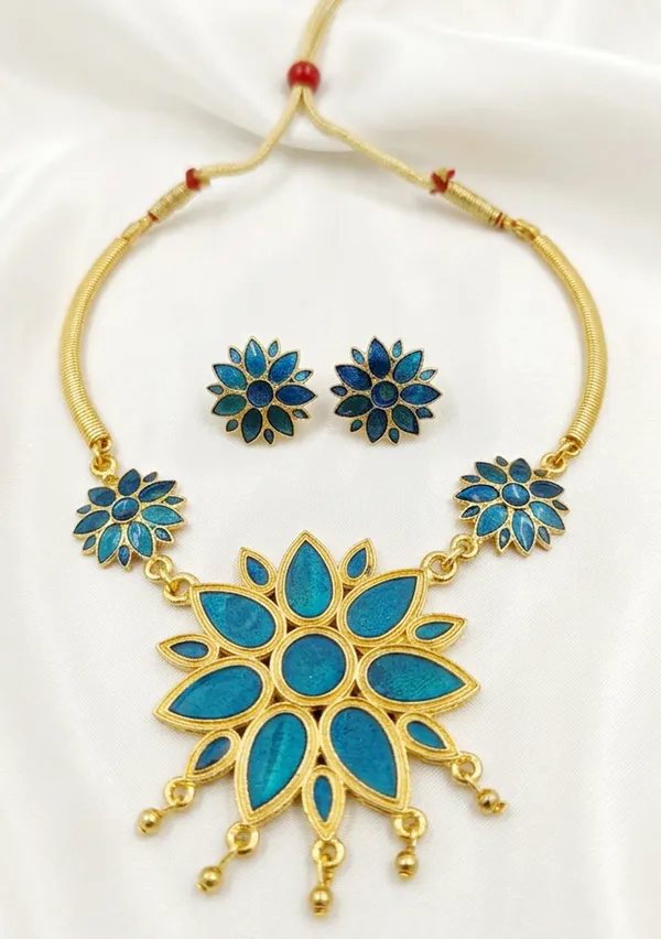 BG_GOLD_Assamese_Traditional_Copper_Based__Blue_Ful_Pipe_Jewellery_Set