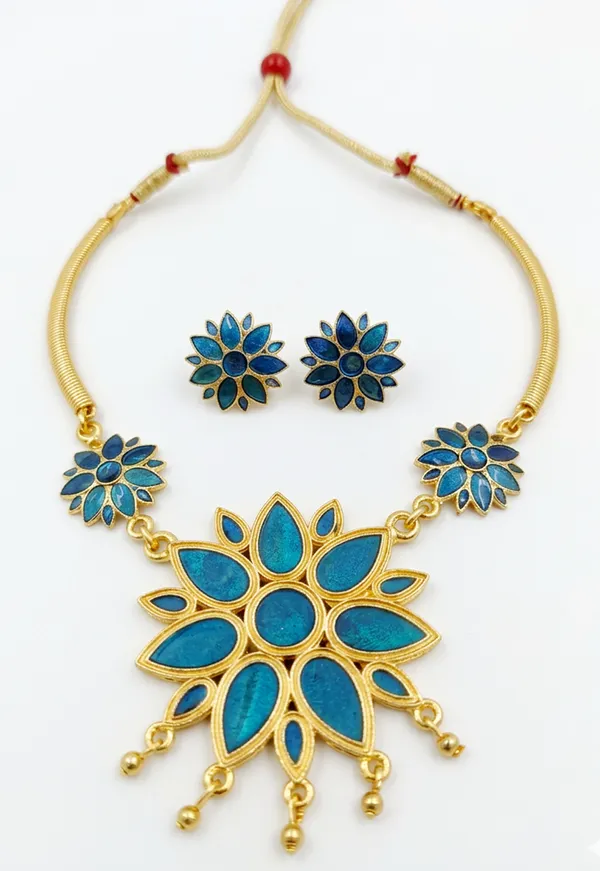 BG_GOLD_Assamese_Traditional_Copper_Based__Blue_Ful_Pipe_Jewellery_Set