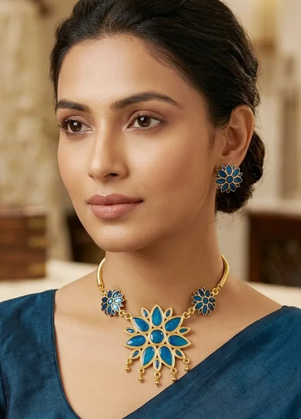 BG_GOLD_Assamese_Traditional_Copper_Based__Blue_Ful_Pipe_Jewellery_Set