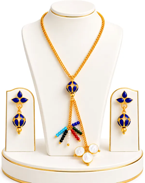 BG_GOLD_Assamese_Traditional_Copper_Based__Blue_Monimala_Jhumka_chain_Jewellery_Set