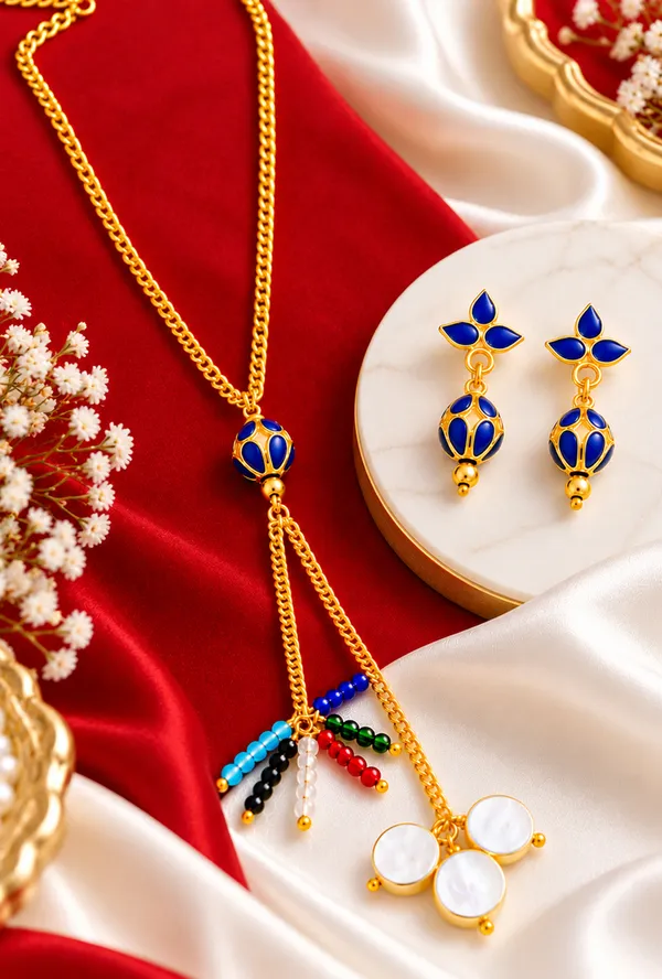 BG_GOLD_Assamese_Traditional_Copper_Based__Blue_Monimala_Jhumka_chain_Jewellery_Set
