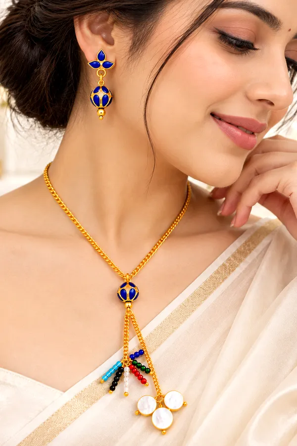 BG_GOLD_Assamese_Traditional_Copper_Based__Blue_Monimala_Jhumka_chain_Jewellery_Set