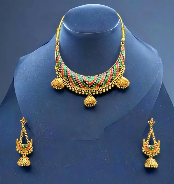 Assamese_Traditional_Copper_Based_Multi_Junbiri_Jewellery_Set