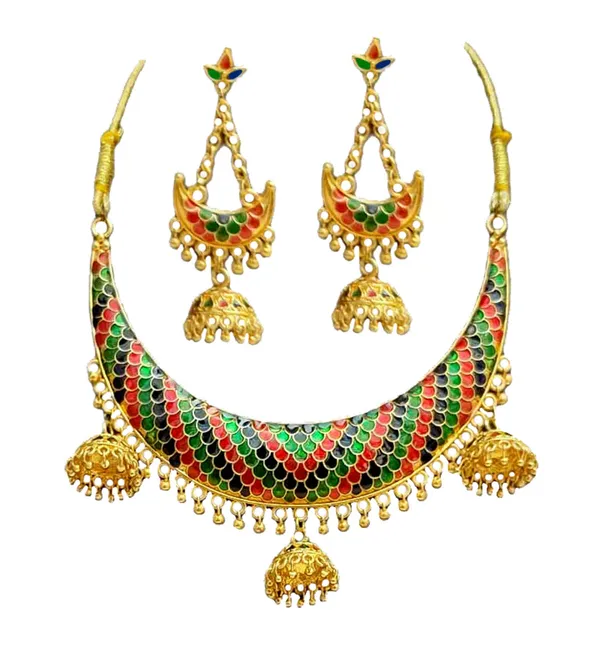 Assamese_Traditional_Copper_Based_Multi_Junbiri_Jewellery_Set