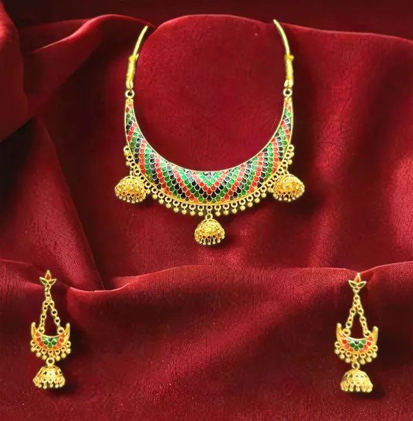 Assamese_Traditional_Copper_Based_Multi_Junbiri_Jewellery_Set