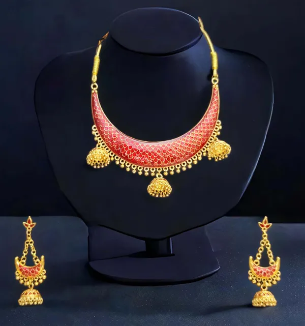 Assamese_Traditional_Copper_Based_Red_Junbiri_Jewellery_Set