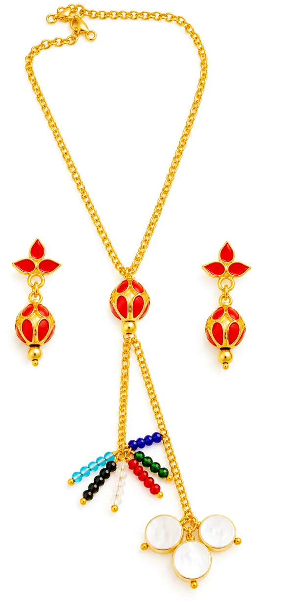 BG_GOLD_Assamese_Traditional_Copper_Based__Red_Monimala_Jhumka_chain_Jewellery_Set