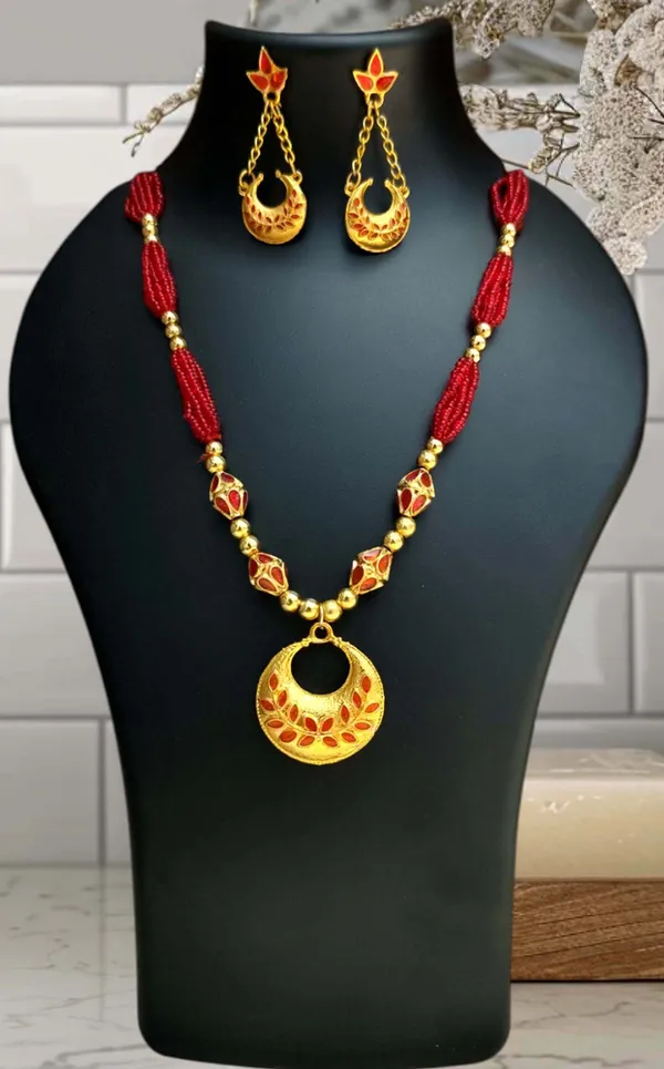 Assamese_Traditional_Copper_Based_Red_4_Monimala_Jewellery_Set