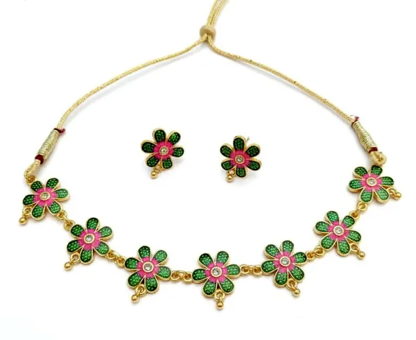 BG_GOLD_Assamese_Traditional_Green_Pink_Copper_Based_Golpata_Jewellery_Set
