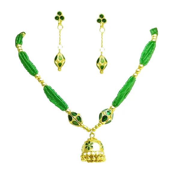 Assamese_Traditional_Green_Monimala_Jhumka_Jewellery_Set