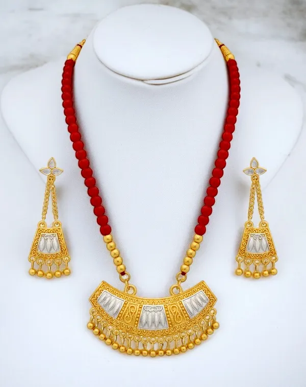 BG_GOLD_Assamese_Traditional_Jewellery_Golden_Silver_Jun_Red_Moni_Tassel_Jewellery_set