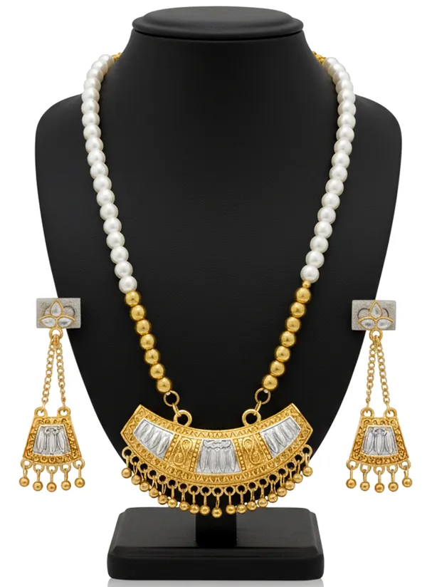 BG_GOLD_Assamese_Traditional_Jewellery_Golden_Silver_Jun_White_Moni_Tassel_Jewellery_set
