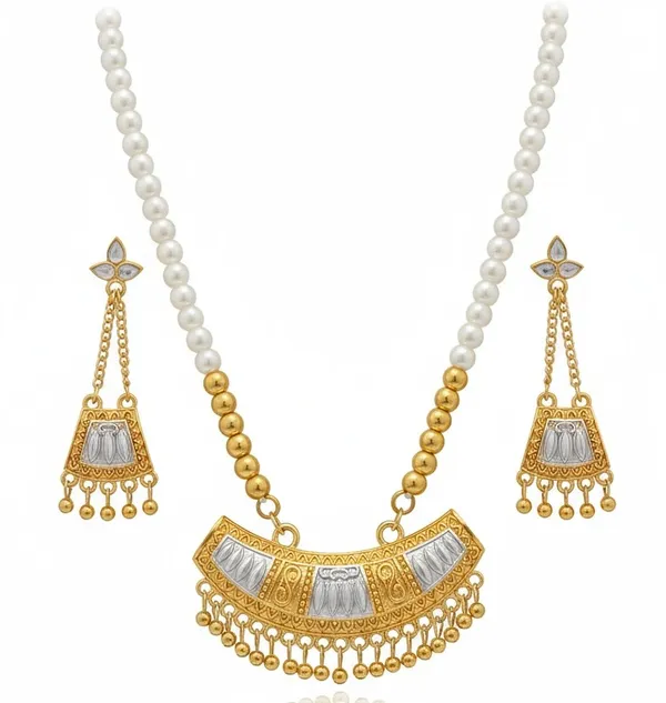 BG_GOLD_Assamese_Traditional_Jewellery_Golden_Silver_Jun_White_Moni_Tassel_Jewellery_set