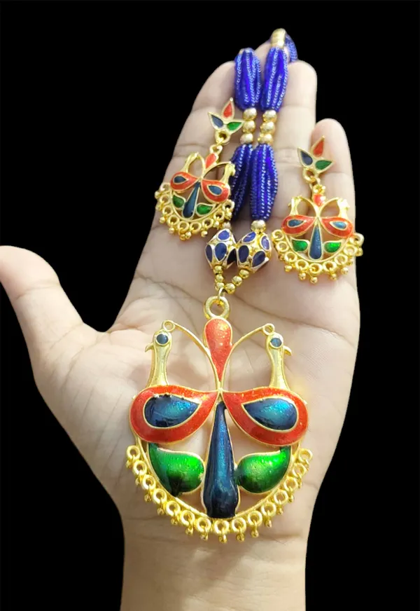 Assamese_Traditional_Jewellery_Multi_Meenakari_Loka_Paro_Monimala_Tassel_Jewellery_Set