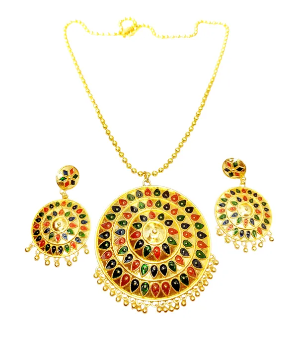 Assamese_Traditional_Multi_Big_Japi_Goti_Chain_Jewellery_Set
