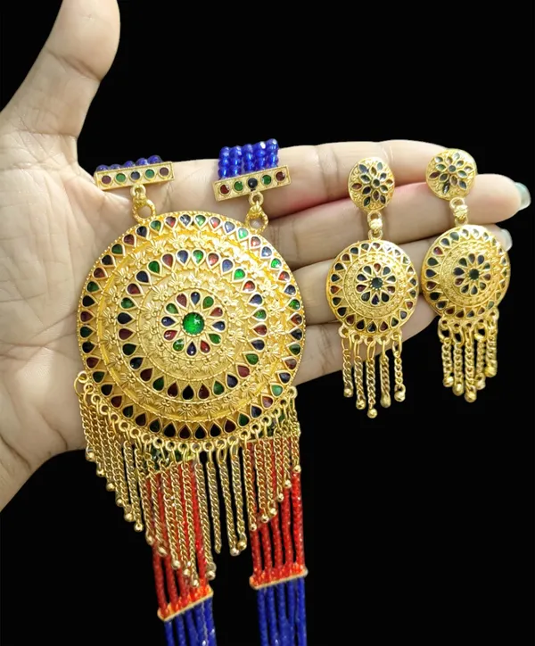 Assamese_Traditional_Multi_Copper_Based_Zalar_Japi_Jewellery_Set