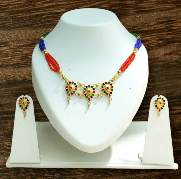 Assamese_Traditional_Multi_Dugdugi_Golpata_With_Tassel_Jewellery_Set
