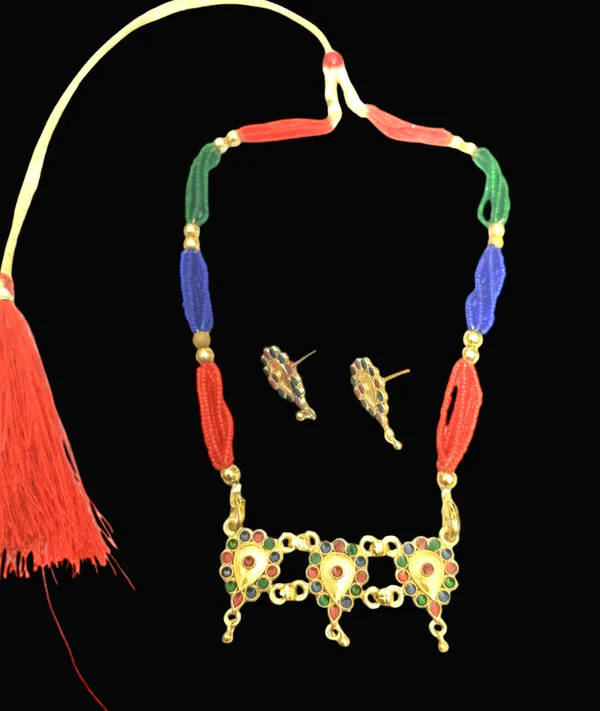 Assamese_Traditional_Multi_Dugdugi_Golpata_With_Tassel_Jewellery_Set