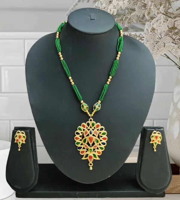 Assamese_Traditional_Multi_Dugdugi_Monimala_Tassel_Jewellery_Set