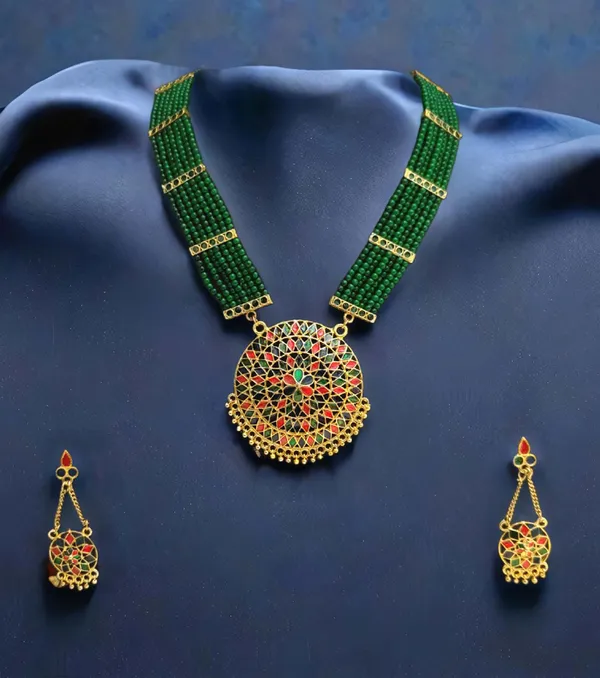 Assamese_Traditional_Multi_Japi_Moti_Tassel_Jewellery_Set