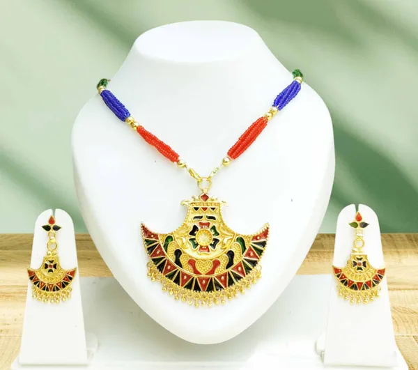 Assamese_Traditional_Multi_Meenakari_Jewellery_Set