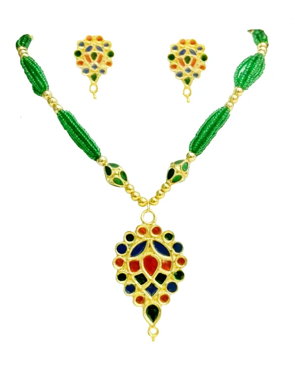 Assamese_Traditional_Multi_Dugdugi_Monimala_Tassel_Jewellery_Set
