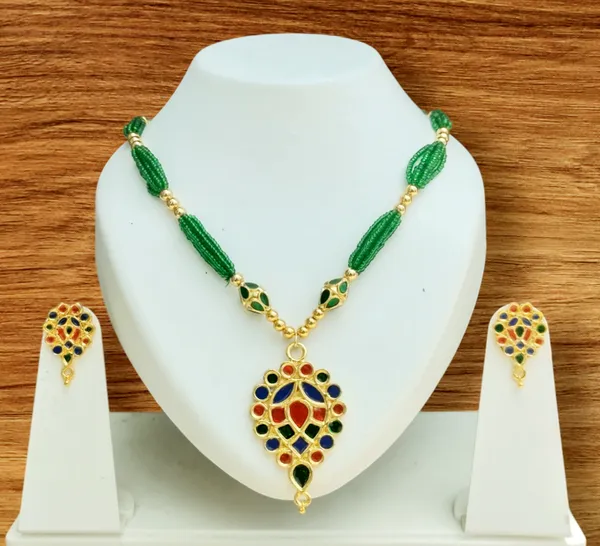 Assamese_Traditional_Multi_Dugdugi_Monimala_Tassel_Jewellery_Set