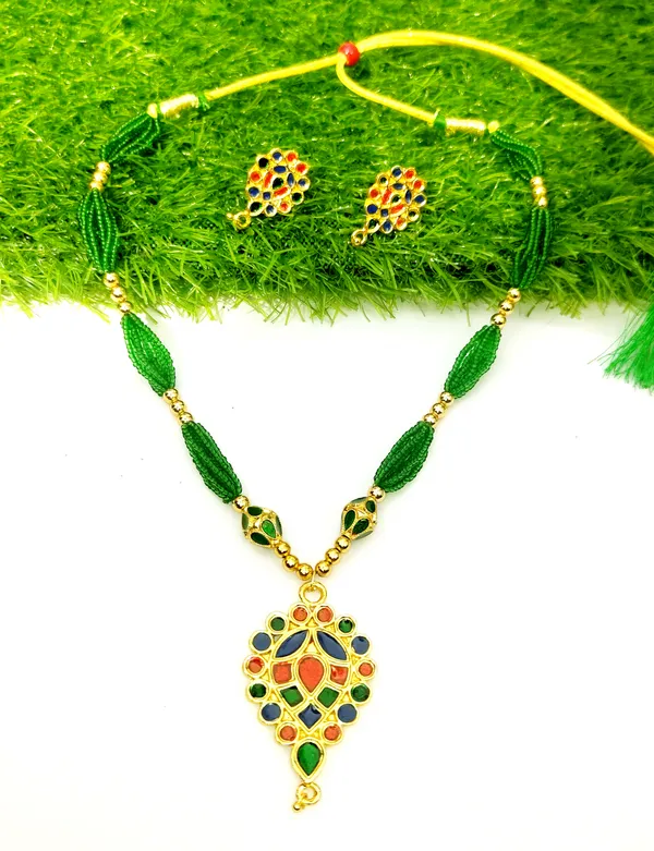 Assamese_Traditional_Multi_Dugdugi_Monimala_Tassel_Jewellery_Set