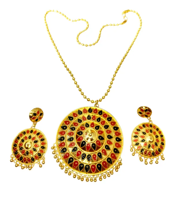 Assamese_Traditional_R-B_Big_Japi_Goti_Chain_Jewellery_Set