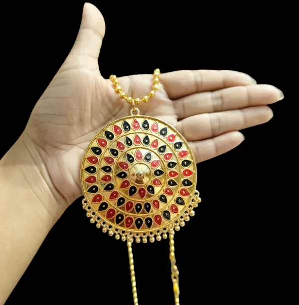 Assamese_Traditional_R-B_Big_Japi_Goti_Chain_Jewellery_Set