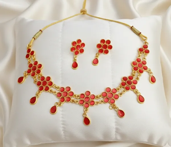BG_GOLD_Assamese_Traditional_Red_Copper_Based_Golpata_Jewellery_Set