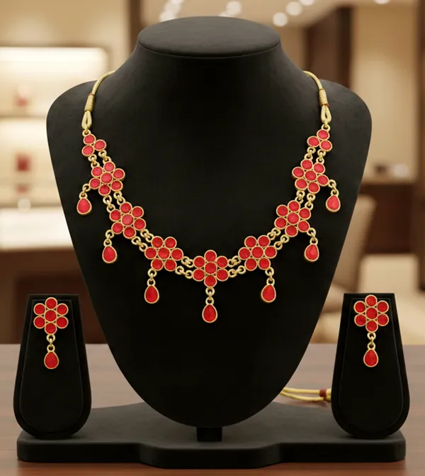 BG_GOLD_Assamese_Traditional_Red_Copper_Based_Golpata_Jewellery_Set