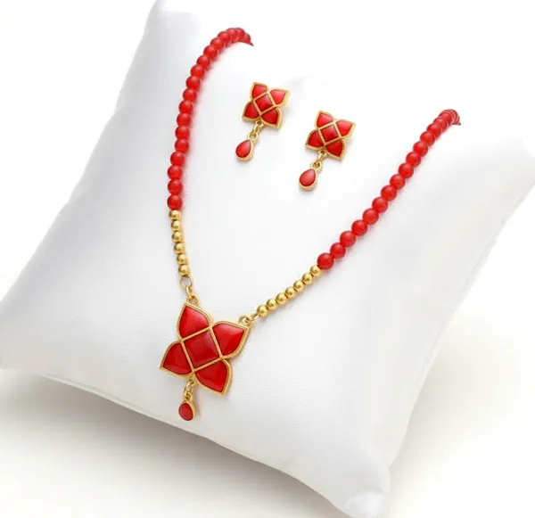 BG_GOLD_Assamese_Traditional_Copper_Based__Red_Square_Moni_Tassel_Jewellery_Set