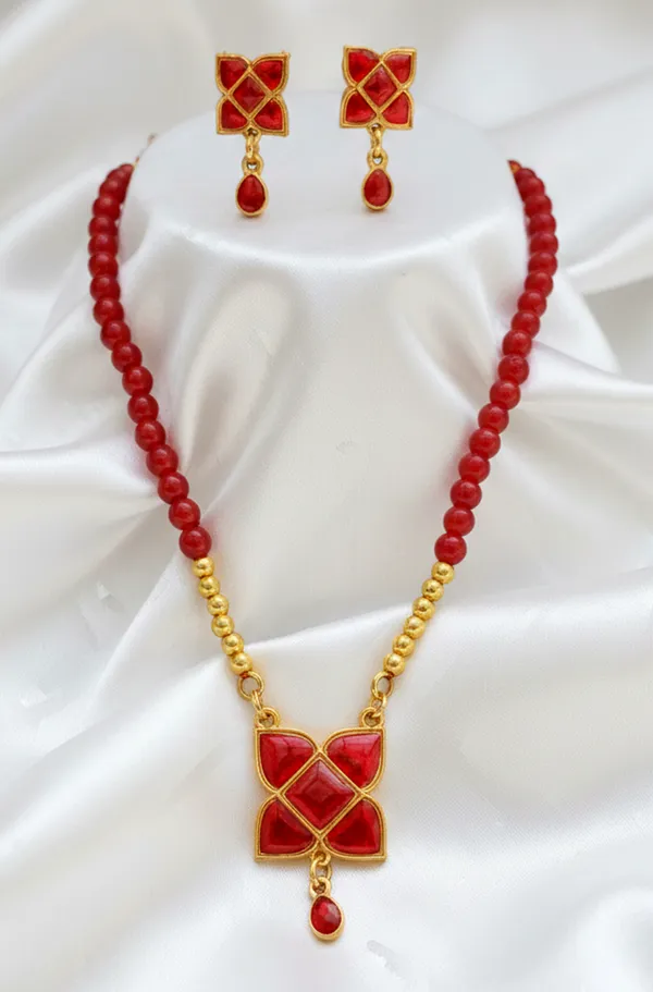 BG_GOLD_Assamese_Traditional_Copper_Based__Red_Square_Moni_Tassel_Jewellery_Set